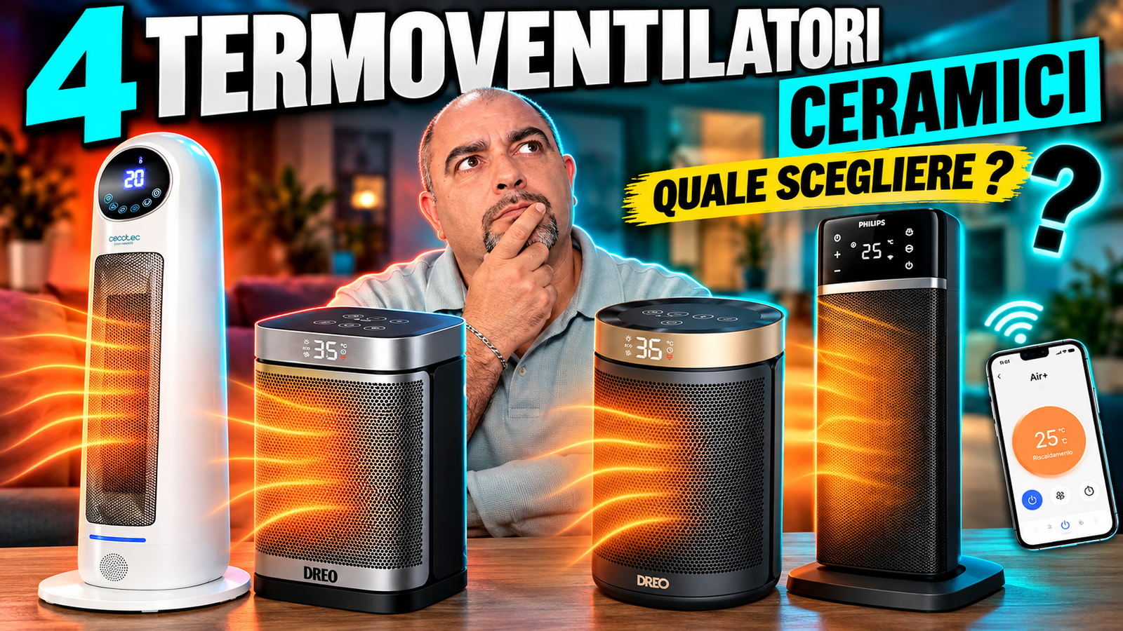 Termoventilatori ceramici a confronto